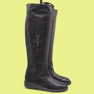 Alberto Fermani Italy Knee High Boots EU39/US 9 Black Leather